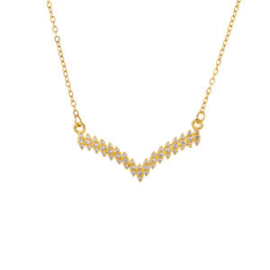 AA017648 Mode Edelstahl Schmuck Verstellbares Rechteck Smaragd Diamant Anhänger Halskette Für Frau - Product Image 1