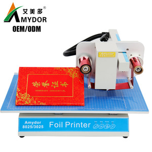 Amydor-impresora digital de papel de alta calidad, máquina de impresión en caliente, estampado de lámina dorada, certificado de graduación para, cubierta, logotipo, marca, AMD8025 - Product Image 5