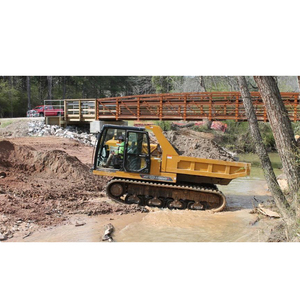 Dump <span class=keywords><strong>Truck</strong></span> Crawler Morooka Tipe 16 Ton dengan Crane, Pengangkut Beroda Karet untuk Tambang - Product Image 3