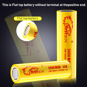 18650 перезаряжаемая литиевая батарея 3,7 В 40А литий-ионная ячейка перезаряжаемая 18650 цилиндрическая 3,7 В литий-ионные батареи 18650 - Product Image 3