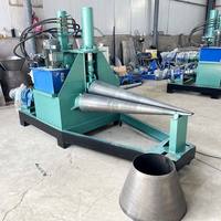 Machine automatique de cintrage et de pliage de plaques coniques en acier inoxydable, robuste, pour la fabrication de métaux