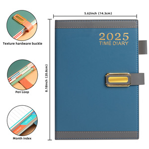 2025 livre d'horaire anglais <span class=keywords><strong>365</strong></span> <span class=keywords><strong>jours</strong></span> livre de plan de bureau quotidien cahier français espagnol - Product Image 4