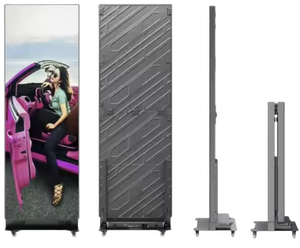 Control WIFI de pie para interiores, pantalla LED plegable para carteles, publicidad de vídeo Digital, pantalla plegable para carteles, empalme - Product Image 1