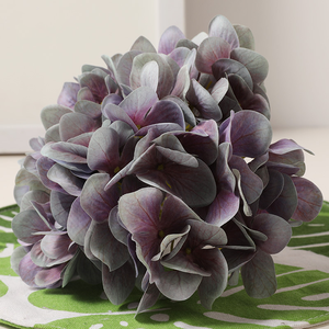 Hortensia Artificial <span class=keywords><strong>macrophylla</strong></span> impresión 3D flor estéticamente simulada decoración del hogar Hortensia pared accesorios de boda - Product Image 6