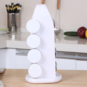 <strong>Kitchen</strong> <strong>Carousel</strong> 8 Spice Jar Organizer Rotating Spice Rack for a Clutter Free Counter Top - Product Image 4