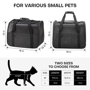 Pet <span class=keywords><strong>Carrier</strong></span> Túi Xách Du Lịch Bát Độn Dây Đeo Con Chó Tàu Sân Bay Lưới Cho Chó Nhỏ Mang Theo Túi Mèo Con Chó Tàu Sân Bay Với Có Thể Gập Lại Bát - Product Image 4