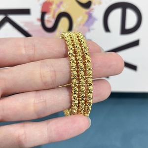 JXX Wholesale Dubai Gold <b>Bangles</b> Fashion Jewelry Bracelets <b>Bangles</b> Bead 24k Gold Plated Bracelet Jewelry Women - Product Image 3