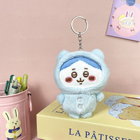 Porte-clés en peluche mignon de dessin animé Chiikawa 3D, accessoires pour clés de voiture, jouets pour enfants, cadeaux personnalisés