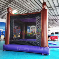 Château gonflable citrouille pour fête d'Halloween, structure gonflable pour les fêtes