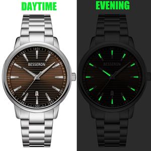 Relojes de Pulsera de Cuarzo de Lujo para Hombre de la Fábrica Besseron en China, Reloj de Moda con Movimiento Japonés Original, Resistente al Agua, de Acero Inoxidable - Product Image 4