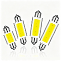 Ampoule LED COB TCYATO Festoon 31mm 36mm 39mm 41mm C5W C10W Blanche pour Voiture, Plafonnier, Lecture, Coffre, Plaque d'Immatriculation, Véhicule