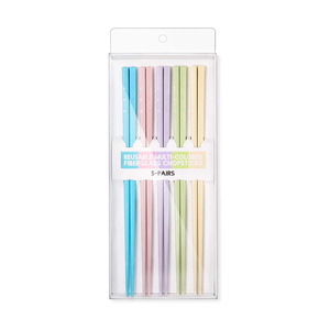 Nuevas <span class=keywords><strong>Palillos</strong></span> Desechables Redondos de Plástico Plateado con Logotipo Personalizado Chino, Duraderos y Más Vendidos - Product Image 4