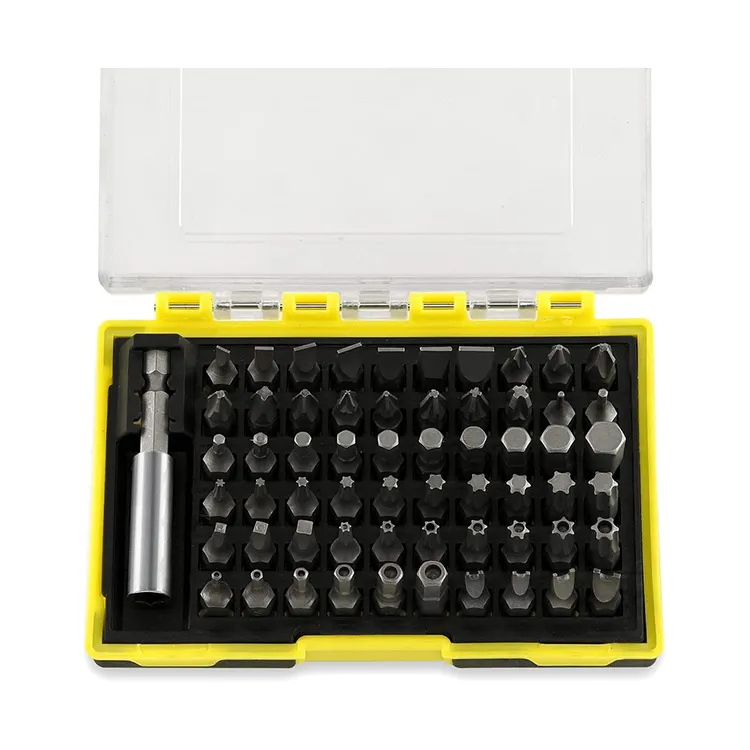 61 Pcs Hex Shank Screwdrivers Includes Magnetic Extension Bit Security Bit Set For Electric and Ratchet Screwdrivers