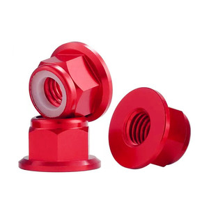 M2 m2, 5 m3 M4 M5 M6 M8 din6926 Tùy chỉnh màu hợp kim nhôm mặt bích hạt hình lục giác Nylon khóa <span class=keywords><strong>NUT</strong></span> - Product Image 3