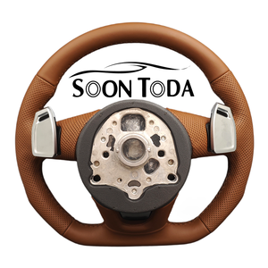 <span class=keywords><strong>Volante</strong></span> de Cuero Personalizado para <span class=keywords><strong>Audi</strong></span> RS4 RS6 RS7 SQ5 Q3 Q5 Q7 R8 A3 A4 A5 A6 C7 B6 B8 B9 RS3, Empuñadura de Cuero Perforado - Product Image 2