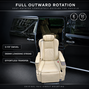 Asiento Giratorio para Silla de Ruedas con Deslizamiento Eléctrico, Asiento de Transferencia para Cuidadores, Sin Elevación, para SUV y MPV - Product Image 2