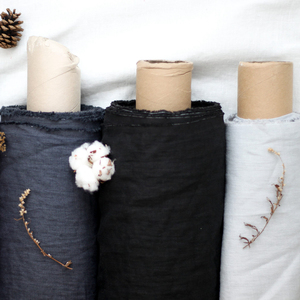 Tela lisa de lino para mujer al por mayor 100% tela de lino de alta calidad - Product Image 4