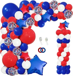 Cheap Patriotic Themed Party Various Colors Balloons for 4th of July Decorations Patriotic for Kids Adults