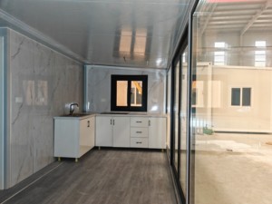 Casa Container Espandibile di Lusso da 40 Piedi, Casa Prefabbricata su Ruote Pronta per la Spedizione, <span class=keywords><strong>Villa</strong></span> in Acciaio - Product Image 2