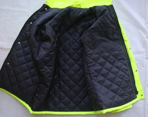 Yüksek görünürlük kış su geçirmez yansıtıcı emniyet iş giysisi <span class=keywords><strong>3</strong></span>-in-1bomber ceket dolgu ile - Product Image 6