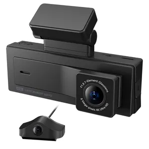 Tela IPS para Carro DVR Dual Lente HD Sony IMX 4k Dash Cam Câmera Gravador de Vídeo GPS WIFI WDR embutido Câmera para Carro DVR Dashcam