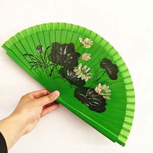 Abanico Plegable de Bambú Ecológico de 23 cm con Forro de Ratán, Pintado con Temática Deportiva, Impreso por Ambos Lados, Hecho en Hunan, España, Souvenir - Product Image 3