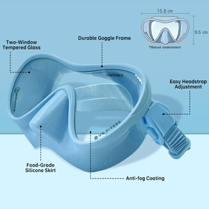 Masques <span class=keywords><strong>de</strong></span> <span class=keywords><strong>plongée</strong></span> <span class=keywords><strong>sous</strong></span>-marine à large champ <span class=keywords><strong>de</strong></span> vision en silicone liquide, faible volume, anti-fuite, anti-buée nano, <span class=keywords><strong>pour</strong></span> la <span class=keywords><strong>plongée</strong></span> avec tuba - Product Image 5