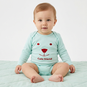 Wholesale Unisex Newborn Bamboo Knitted Romper Eco-Dyed Pantone Color Jumpsuit/<b>Bodysuit</b> Eco-Friendly Breathable Summer Snap - Product Image 1