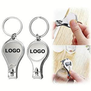 Tagliaunghie Riutilizzabile in Acciaio Inox Ecologico con Logo Personalizzato, Regalo Privato Multifunzione Portatile con Apribottiglie per <span class=keywords><strong>Compleanno</strong></span> - Product Image 1