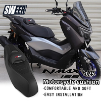 Convient pour la moto Yamaha modèle 25 NMAX155 V3, le siège est livré avec un dossier et une housse de siège imperméable