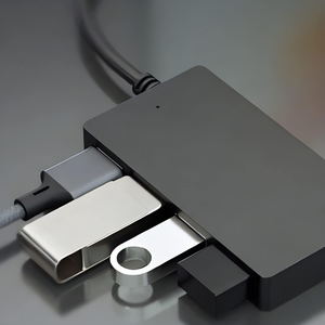 อะแดปเตอร์ฮับ <span class=keywords><strong>USB</strong></span> 3.0 ตัวขยายพอร์ต 4 พอร์ต สถานีเชื่อมต่อ ถ่ายโอนข้อมูลความเร็วสูง อุปกรณ์เสริมสำหรับพีซีและแล็ปท็อป พร้อมบรรจุภัณฑ์ - Product Image 2
