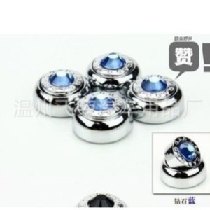 Tornillos para matrícula con incrustaciones de diamantes, aleación de zinc, plata brillante, 20 mm, compatibles con todos los modelos - Product Image 5