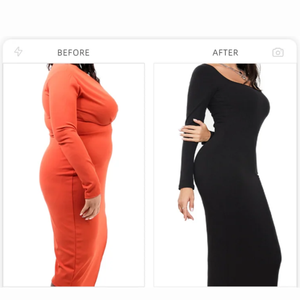 SHAPERLLS Shapewear Vestido de manga larga Maxi Vestido Control de barriga Adelgazante Cuello cuadrado Casual Forma de cuerpo Vestidos de <span class=keywords><strong>sirena</strong></span> para mujeres - Product Image 6