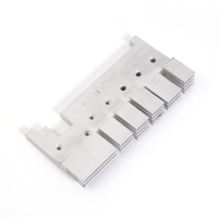 Disipador de Calor de Aluminio Extruido Serie 6000 con Diseño de Aletas Densas para Refrigeración de Fuentes de Alimentación y Routers