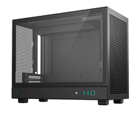 Boîtier d'ordinateur de jeu Deepcool CH160 PLUS noir et blanc, ultra-portable, à haut débit d'air, petit encombrement pour PC de bureau, en stock