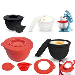 Revêtements en silicone pour batteur <span class=keywords><strong>KitchenAid</strong></span> à tête inclinable 4,5-5 Qt, 3 pièces, écologiques, compatibles lave-vaisselle - Product Image 1