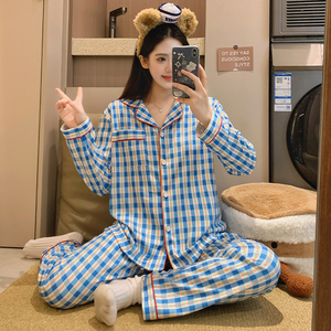 Bộ Đồ Ngủ B2026 # Mùa Thu/Mùa Đông Bộ Đồ Ngủ Ve Áo Nhung Cardigan Phim Hoạt Hình Đồ Ngủ Của Phụ Nữ Nhà Quần Áo Phù Hợp Với - Product Image 5