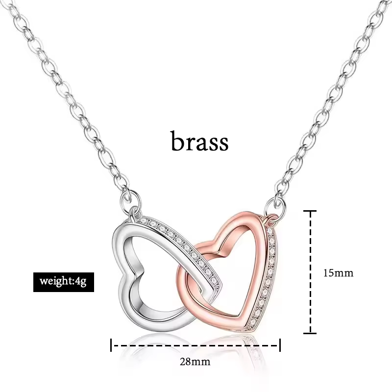 Ottone (oro bianco con placcatura in oro rosa)