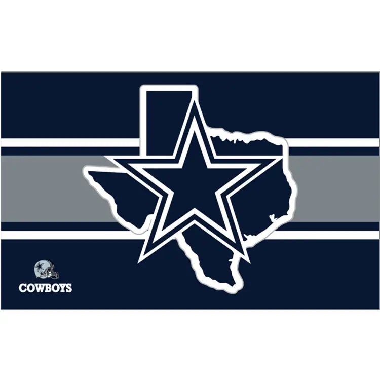 Further Reductions Dallas Cowboys Texas State Flag Outdoor Indoor 3x5 Foot Flag Banner