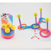 Jeu de lancer d'anneaux animaux multi-styles en plastique écologique pour enfants, idéal pour l'intérieur et l'extérieur, pour tous les âges - Vente Flash