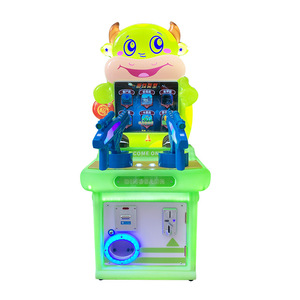 Machine d'arcade de divertissement pour enfants, à monnayeur, à deux joueurs, avec verre trempé, pour tir de balles aquatiques et jeu de grue de course - Product Image 5