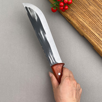 Couteau à découper les fruits de style chinois avec manche en bois, couteau à trancher et à hacher domestique, couteau à aiguiser