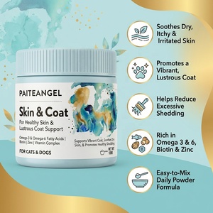 Poudre Premium pour la Peau et le Pelage des Animaux, Supplément <span class=keywords><strong>Omega</strong></span> <span class=keywords><strong>3</strong></span> Anti-Chute pour Chiens et Chats, Marque Privée OEM - Product Image 1