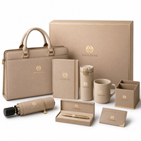 Set de Regalo para Reunión Anual Corporativa, Paquete Personalizado para Empleados con Cuaderno, Taza, Paraguas, Bolígrafo y Accesorios Empresariales