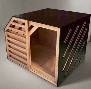 Jaula de Madera para Perros de Interior con Puerta Corredera (Moderna) - Product Image 6