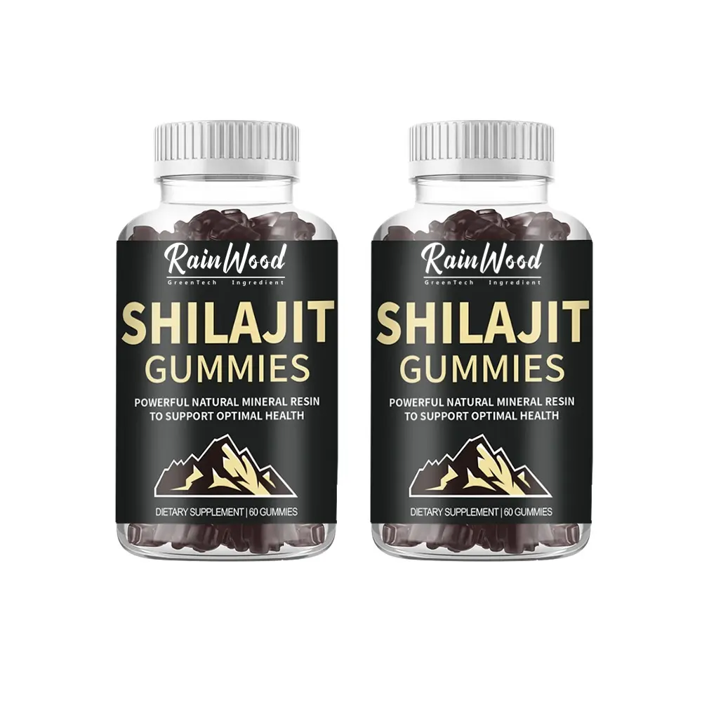 ไม้ฝนบริสุทธิ์หิมาลัย Shilajit เรซิ่นเหนียว Shilajit Gummies