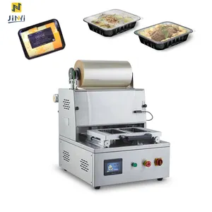 JINYI DQ400T Tabletop Map Vacuum Tray Sealer Modified Atmosphere Tray Sealing Machines With Map Ability