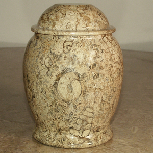 Urne funéraire personnalisable en marbre ambre chaud, style européen, écologique, biodégradable, durable, pour cendres humaines adultes - Product Image 5