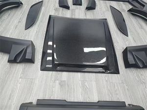 Kit de Carrocería para <span class=keywords><strong>Land</strong></span> <span class=keywords><strong>Rover</strong></span> <span class=keywords><strong>Defender</strong></span>, Estilo Lm, Parachoques Delantero de Media Fibra de Carbono, Faldones Laterales, Capó Trasero - Product Image 5