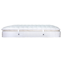 Matelas en tissu de soie de luxe, matelas à ressorts ensachés en latex naturel, housse matelassée, usage domestique et hôtelier